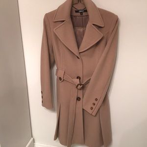 DKNY classic wool trench style coat, NWOT